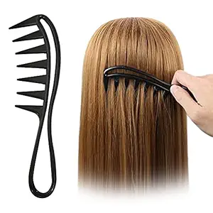 Sanas Wide Tooth Comb 2Pc Detangling Hair Comb Anti Breakage Hair Brush Anti Static Hair Brush Wide Tooth Comb Wet Hair Wide Tooth Comb Black Anti Frizz Comb Large Toothed Comb Detangler Comb 2Pc