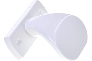 Aqbau® Türknopf f.Rahmentüren Aluminium Knopfdrücker Türknauf feststehend türknöpfe schiebetür griff knauf garagentor griff für Türen Tore Pforten (Weiß)