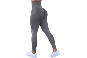 TAYOEA Damen Kompressions Sport Leggings Yoga Lange Leggings Slim Fit Fitnesshose Sporthosen Blickdicht Scrunch Butt Yogahose Nahtlos Push up Leggings Hohe Taille Übung Fitness Joggen