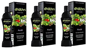 Dhathri Hair Care Plus Herbal Oil | Ayurvedic Hair Oil for Intense Hair Fall | Herbal Hair Oil with 21 Ingredients to Enhance Hair Growth -100 ml (Pack of 3)