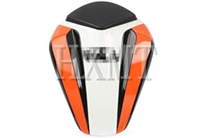 HXMT Funda para asiento trasero de motocicleta KTM Duke 125 200 390 2012-2016 (naranja blanco)