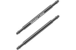 masar Diamètre 1.5 à 1.6mm Premium INOX 316L (Espacement 6mm à 46mm) – Pompes, Barrettes à Ressort pour Bracelets de Montre - 2 Pcs