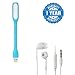 Captcha 5V 1.2W Portable Flexible USB LED Light Lamp With In Ear Earphone , Mic Heavy Bass & Music Equalizer For Xiaomi Redmi 3s Prime RS.299.00
