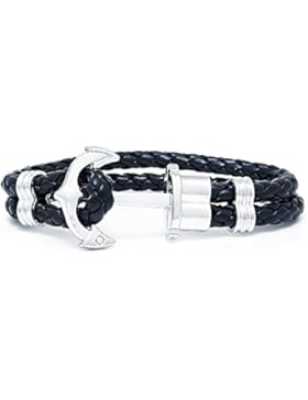 Lederarmband PH Anker Armband PH Anchor Bracelet schwarz