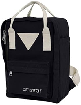 Mini Backpack ansvar IV aus Bio Baumwoll Canvas - Hochwertiger Rucksack aus 100% nachhaltigen Materialien - Wasserabweisend...