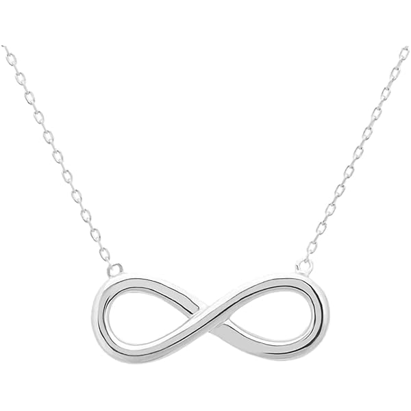 Collana Con Infinito In Oro Giallo E Zirconi - Pendente Infinity Cappagli Gioielli 25812 Zoom