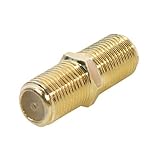 vergoldet SAT F-Verbinder Buchse/Buchse, vergoldete Ausführung