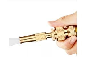ABSULQUALITY BRASS NOZZLE GUN WATER SPRAYER FOR GARDENING AND WASH CAR BIKE PET COURTYARD