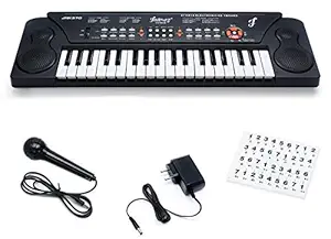 JUAREZ Octav JRK370 37-Key Portable Electronic Keyboard Piano | 8 Rhythms | 8 Timbres | 8 Demos|4 Percussions | 4 Animal Voices | Adapter | Key Note Stickers