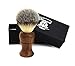 Haryali London BRAND NEW - BADGER LOOK SYNTHETIC HAIR SHAVING BRUSH - Rose Wood Wooden Brush