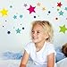 Wandkings wall stickers "Colourful Stars" Sticker Set - 42 stickers on 2 A4 sheets