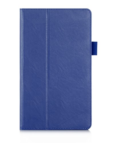 BeePole HUAWEI MediaPad M3 Hülle – Smartes Tablet Schutzcase aus PU-Leder mit Handschlaufe Kartenschächten und magnetischer Aufwach/Schlaf Funktion für HUAWEI MediaPad M3 8.4″(2016), Blau - 2