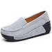 Produktbild Caren Damen Turnschuhe Freizeit Atmungsaktiv Plattform Dicker Schuhe Retro Elegant rutschfeste Klassische Laufschuhe (Color : Grau, Size : 36 EU)