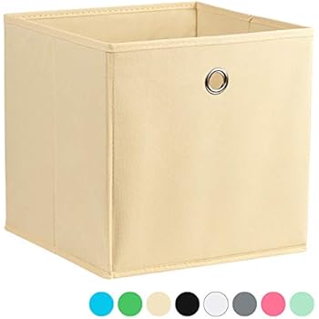 Boîte De Rangement En Tissu Zeller – 28x28x28 Cm, Beige, Pliable