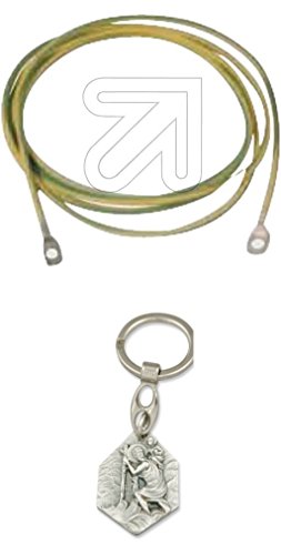 Preisvergleich Produktbild Erdungsleitung MZ69227 mit Anhänger Hlg. Christophorus