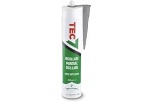 TEC+ Tec7 adhesives/adhesives, mounting and sealing, grey, 310 ml, easy to work with and suitable for many materials.