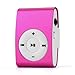 Price comparison product image TAOtTAO Mini Clip USB MP3 Player Support 32GB Micor SD TF Card Reader Music Media (Hot Pink)