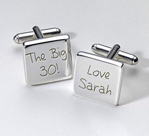 The Big 30! Square Cufflinks, Personalised Gift, Birthday Gift, Special Gift, Personal
