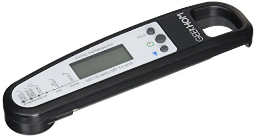 Digital Haushaltsthermometer, GEEKHOM Upgrade Ultra Fast Electronic Lebensmittel und Fleisch Thermometer mit Magnet Khlschrank Aufsatz fr Kchen, BBQ ,Steak, Braten, Lebensmittel (schwarz) Digital Haushaltsthermometer, GEEKHOM Upgrade Ultra Fast Electronic Lebensmittel und Fleisch Thermometer mit Magnet Khlschrank Aufsatz fr Kchen, BBQ ,Steak, Braten, Lebensmittel (schwarz)