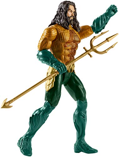 Mattel GmbH fxf67 DC Aquaman Deluxe figura con luce e suoni, ragazzi, 30 cm