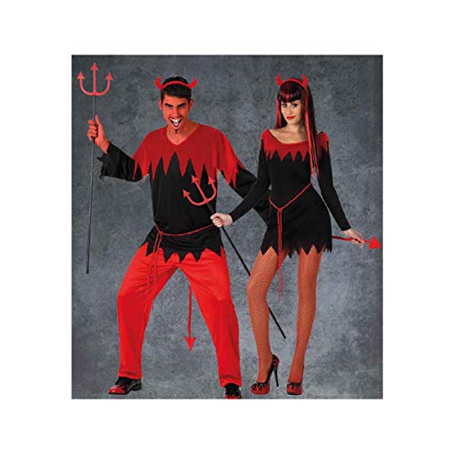 Cisne 2013, S.L. Disfraz para Halloween de Hombre de Demonio Rojo Talla M-L. Talla Unica Adulto. Cosplay Halloween.