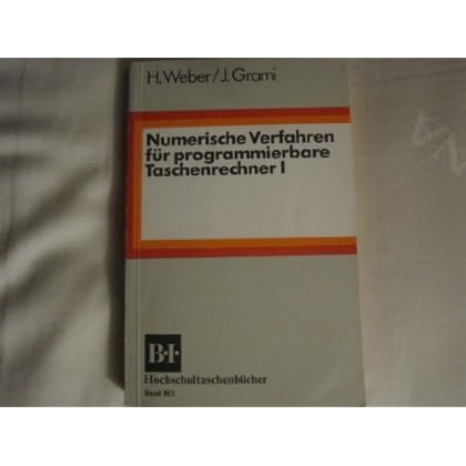 [PDF] Download Numerische Verfahren für programmierbare Taschenrechner I. Kostenlos