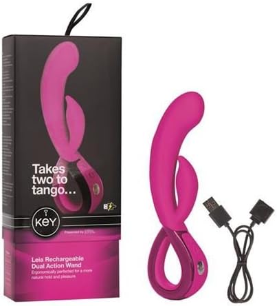 Key by Jopen Leia Designer Dual Motor Massager - Raspberry Pink
