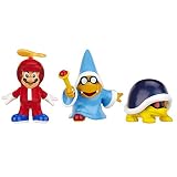  Nintendo - Figura Propeller Mario, Kamek, Buzzle Beetle, 2 cm