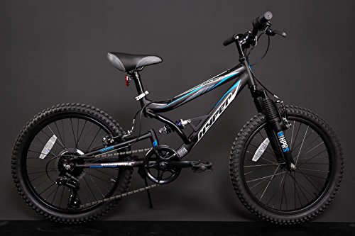 20" Zoll Kinder Fahrrad MTB Fully Shimano Mountainbike schwarz