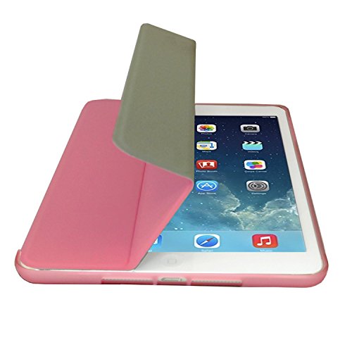 Khomo iPad Mini 4 Hülle Case Rosa Transparent Gehäuse mit doppelten Schutz ultra dünn und leicht, Smart Cover – Clear Pink - 2