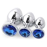 Stainless Steel Metal B-ütt an-âl Pl-ùg 3 piece set diamond