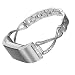 Produktbild Wearlizer Für Fitbit Blaze Armbänder mit Metallrahmen, Milanese Loop Smart Watch Band, Ersatz Edelstahl Armband für Fitbit Blaze