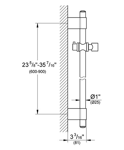 GROHE Brausestange 900 mm 28819001 - 3