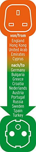 Brennenstuhl Reisestecker Adapter, Steckdosenadapter Reise (Für: Euro Steckdose und England Stecker) Farbe: schwarz - 3