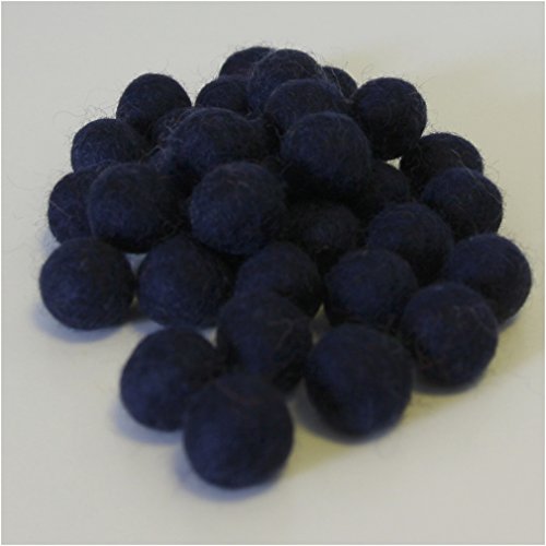 Maharanis Filzbälle Filzkugeln handgefertigt Fairtrade 10 Stck. viele Farben ca. 2 cm reine Wolle - 6