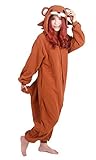 Honeystore Anime Tier Lovely Cosplay Halloween Kostüm Kleidung Nachbar Pyjamas ?raun Bär Schlafanzug M - 