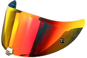 MTDVZR HJ-26 Helmet Visor Replacement,UV Protection Helmet Face Shield Compatible with HJC Rpha 70,Rpha 70 St,Rpha 11,Rpha 11 Pro,HJ-26St (Revo Deep Red-Day Use Only)