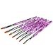 7pcs UV Gel Acrylic Nail Art Design Builder Salon DIY Brush Pen Set