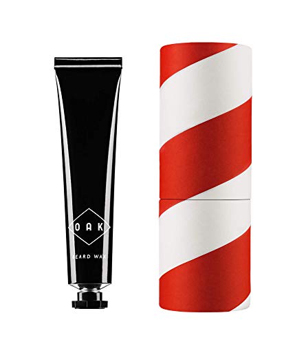 OAK BEARD WAX I Cera para bigote, Moustache Wax (15 ml): Le da al vello del bigote una forma permanente. Estilismo de barba natural para hombres con bigote. Cosmética natural vegana y certificada.