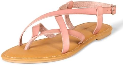 Amazon Essentials Sandali con Cinturino Casual Donna, Rosato Opaco, 46.5 EU