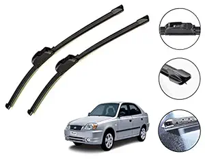 Auto Hub Car Wiper Blades for Hyundai Accent - Set of 2 Pcs (D-22,P-16)