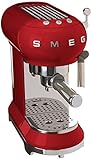 Smeg 146874 Kaffeemaschine, Einstellbare Kafeetemperatur mit Milschaufschäumer