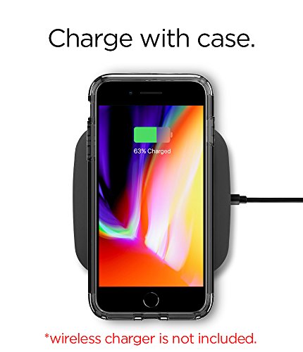iPhone 8 Case / iPhone 7 Case, Spigen [Slim Armor] AIR CUSHION [Jet Black] Air Cushioned Corners / Dual Layer Protective Case for iPhone 7 (2016) / iPhone 8 (2017) - (042CS20842)