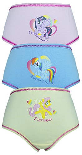 My Little Pony 3 Pack Girls Pants / Knickers - Fluttershy, - 3-4 Years / 104 cm