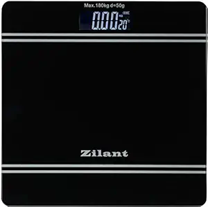 OnlineWorld Zilant Digital Electronic LCD Personal Weighing Scale with Advance Step on Technology (PWS-005-Black)
