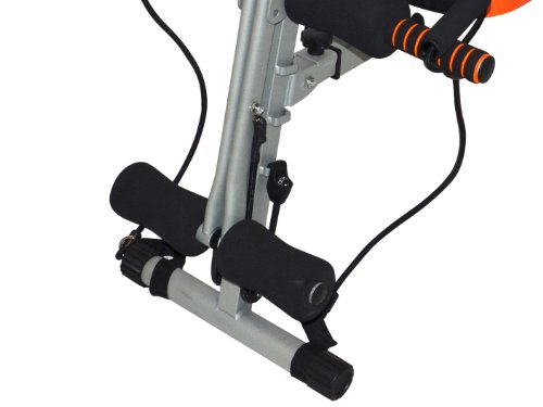 MAXOfit Heimtrainer Multitrainer Sixmax MF-6, grau/schwarz/orange, 86 cm x 25 cm x 40 cm - 4