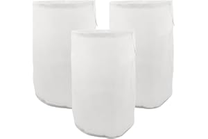 UMCHU 3 Pièces 200 mesh Filtrant en Mailles de Nylon Fines,Sac à Lait de Noix,pour lait de noix végan,lait d'amandes,jus de fruits,café,fromage,vin(30 * 20cm)