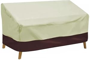 EASYBYMALL Housse de canapé de jardin imperméable pour extérieur 2 à 4 places, tissu Oxford 210D, housse de banc de terrasse (210D : 193 x 83 x 84 m)