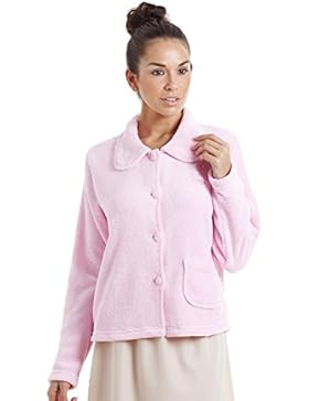 Damen Bettjacke - Fleece - Rosa - Größen 38-52