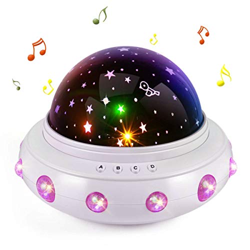Juguetes para niñas de 1 a 10 años, proyector de estrellas, regalos para niños, proyector de luz nocturna de varios colores giratorio, regalos de Navidad para niños